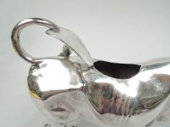 Large Antique Dutch Silver Cow Creamer - 3757638