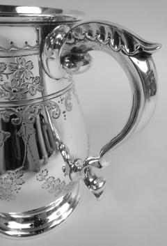 Large Antique English Victorian Georgian Sterling Silver Mug 1884 - 4338841