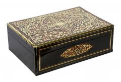 Large Antique French Boulle Napoleon III Marquetry Box - 3441280