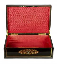 Large Antique French Boulle Napoleon III Marquetry Box - 3441283