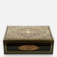 Large Antique French Boulle Napoleon III Marquetry Box - 3448287