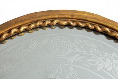 Large Antique French Louis Philippe Arched Top Giltwood Pier Mirror ca 1870 - 4503455