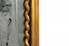 Large Antique French Louis Philippe Arched Top Giltwood Pier Mirror ca 1870 - 4503457
