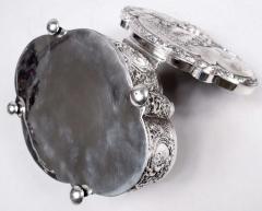 Large Antique German Rococo Classical Sterling Silver Box - 4246922