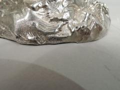 Large Antique German Silver Perched Bird Spice Box - 3753690