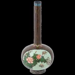 Large Antique Japanese Meiji Cloisonne Enamel Vase - 3903988