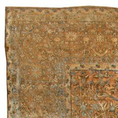 Large Antique North Indian Brown Handmade Wool Rug - 2443545