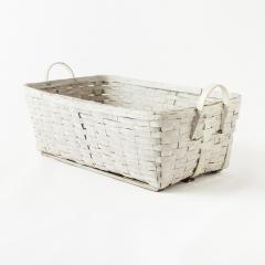 Large Antique Painted Basket - 4343319