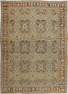 Large Antique Persian Bakhtiari Botanic Handmade Wool Carpet - 2447797