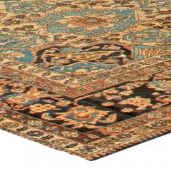 Large Antique Persian Bakhtiari Botanic Handmade Wool Carpet - 2447801