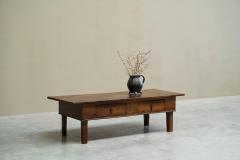 Large Antique Wabi Sabi Style Coffee Table in Oak - 4395042
