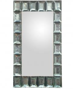 Large Aqua Green Murano Glass Mirror - 676552