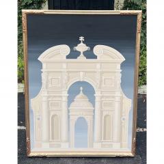 Large Architectural Painting in Jerry Solomon Giltwood Frame - 3289874