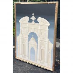 Large Architectural Painting in Jerry Solomon Giltwood Frame - 3289875