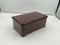 Large Art Deco Box Rosewood Veneer Oak France circa 1930 - 3036651