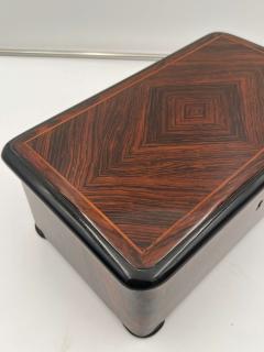 Large Art Deco Box Rosewood Veneer Oak France circa 1930 - 3036653