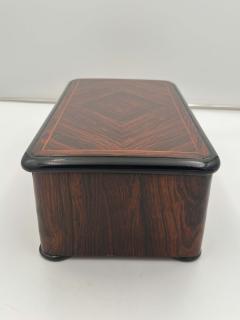 Large Art Deco Box Rosewood Veneer Oak France circa 1930 - 3036654