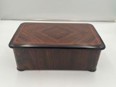 Large Art Deco Box Rosewood Veneer Oak France circa 1930 - 3036655