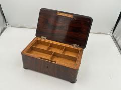 Large Art Deco Box Rosewood Veneer Oak France circa 1930 - 3036656