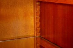 Large Art Deco Cerused Oak Display Cabinet Bookcase circa 1940 - 4501194