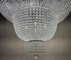 Large Art Deco Style Circular Three Tiers Chandelier - 3851183