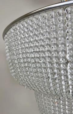 Large Art Deco Style Circular Three Tiers Chandelier - 3851191