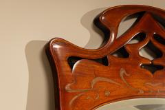 Large Art Nouveau Standing Mirror in Walnut France ca 1900 - 4491716