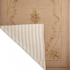 Large Aubusson carpet with floral and musical motifs - 3224017