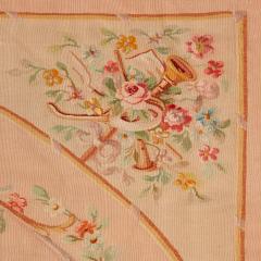 Large Aubusson carpet with floral and musical motifs - 3224018