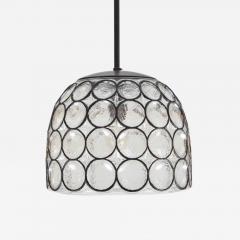 Large Austrian Iron and Glass Circle Pendant - 212346