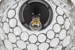 Large Austrian Iron and Glass Circle Pendant - 212348