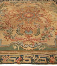 Large Authentic Savonnerie Bold Handmade Wool Rug - 2457285