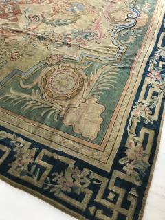 Large Authentic Savonnerie Bold Handmade Wool Rug - 2457287
