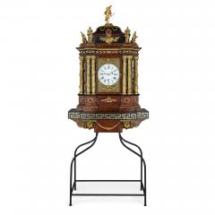 Large Baroque style Austrian ormolu mounted musical clock - 2516356