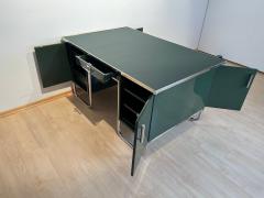 Large Bauhaus Desk Steeltube Green Lacquer Germany circa 1925 - 4264566