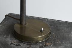 Large Bauhaus Style Table Lamp in Patinated Brass 1930s - 4468426