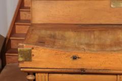 Large Belgian Light Walnut Color Butcher Block with Markers Plaque circa 1890 - 3416972