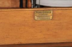 Large Belgian Light Walnut Color Butcher Block with Markers Plaque circa 1890 - 3416976