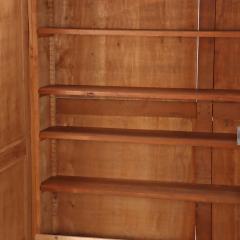Large Belgian paneled oak wall cabinet C 1890  - 4270252