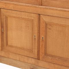 Large Belgian paneled oak wall cabinet C 1890  - 4270254