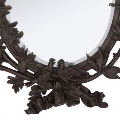 Large Belle poque period carved wood wall mirror - 2424509