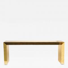 Large Bespoke Gold Console Table By Railis Kotlevs Pair - 1676381