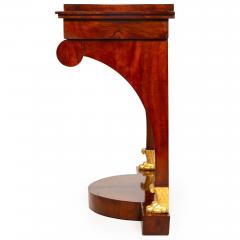 Large Biedermeier Antique Mahogany Pier Mirror and Console Table ca 1820 40 - 4502391