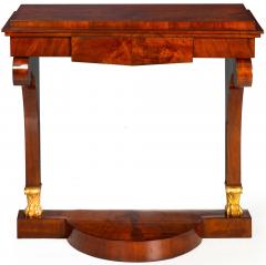 Large Biedermeier Antique Mahogany Pier Mirror and Console Table ca 1820 40 - 4502392
