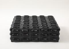 Large Black Buffalo Horn Box - 4227944