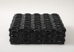 Large Black Buffalo Horn Box - 4227947