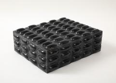 Large Black Buffalo Horn Box - 4227950