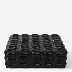 Large Black Buffalo Horn Box - 4229874