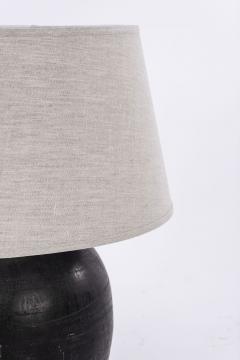 Large Black Ceramic Chinese Vase Lamp - 1922194