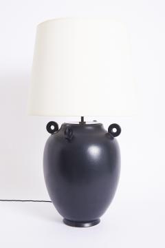 Large Black Ceramic Table Lamp - 3677235